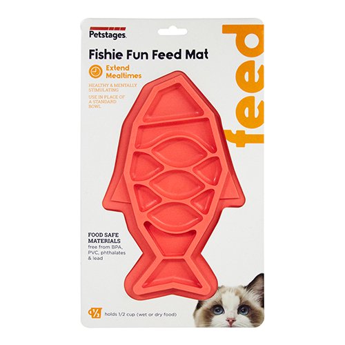 猫の早食い防止食器 フィッシー・ファンフィーダーマット